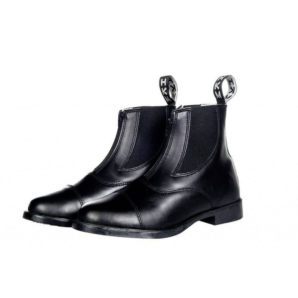 Jodhpur boots with elastic vent + zip