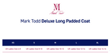 Mark Todd Deluxe Long Padded Coat